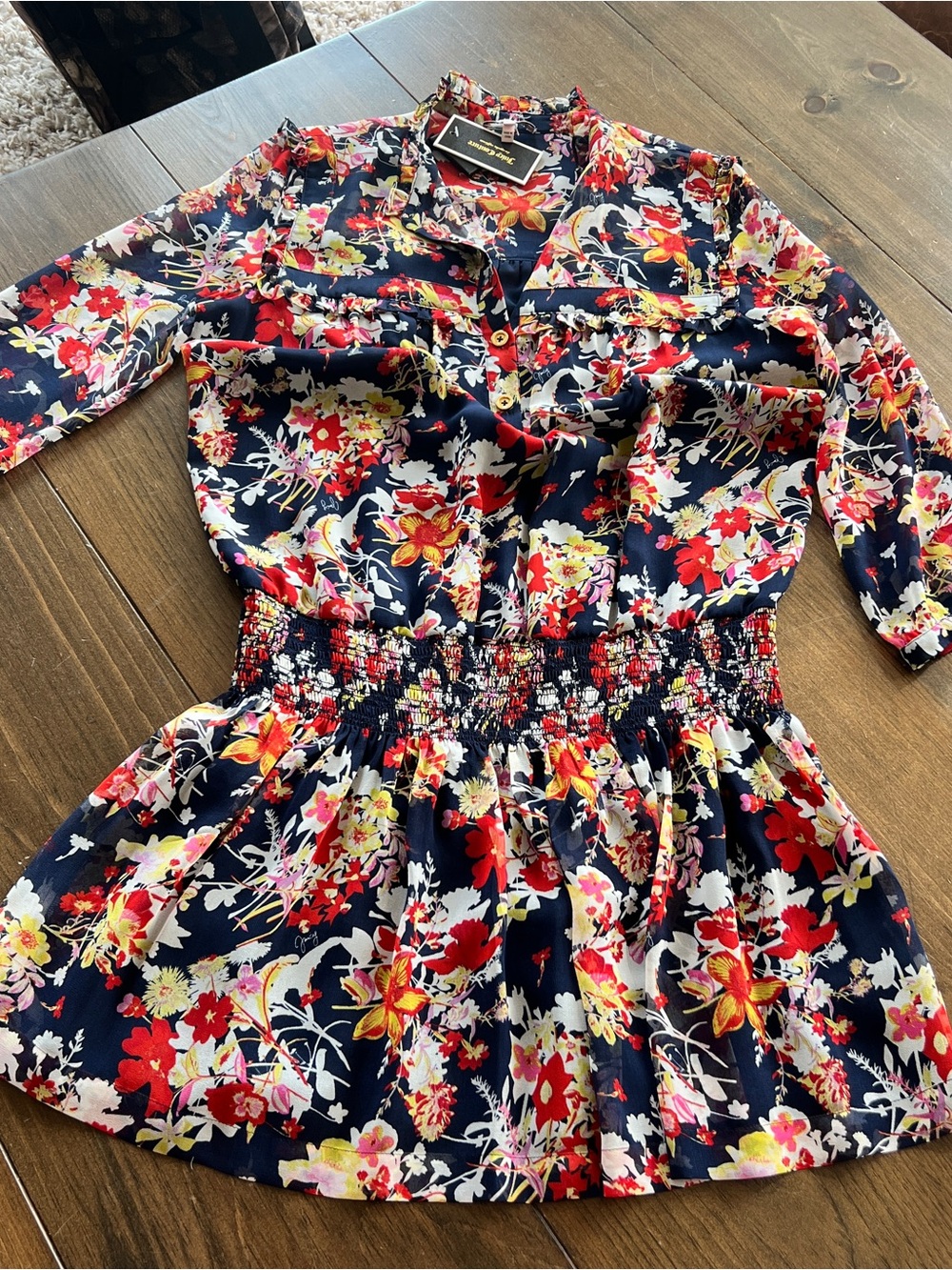 Juicy Couture Belladonna Smocked Waist Dress-size 6